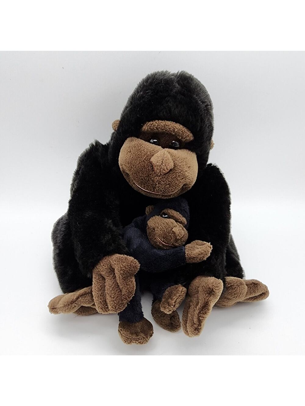 Kohls Cares Eric Carle Gorilla Ape Holding Baby Plush 10" Black Stuffed Animal